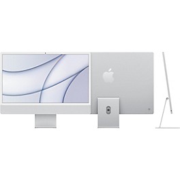 Apple 24 in. iMac with Retina 4.5K 8 core M1 8GB 512GB MGPD3LL A Silver