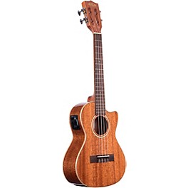 Kala Gloss Solid Mahogany Tenor Ukulele Cutaway Acoustic Electric Ukulele Natural