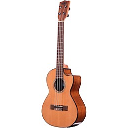 Kala KA-SCAC-T-CE Tenor Cutaway Acoustic-Electric Ukulele Natural