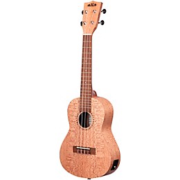 Kala Burled Meranti Concert Acoustic Electric Ukulele Natural