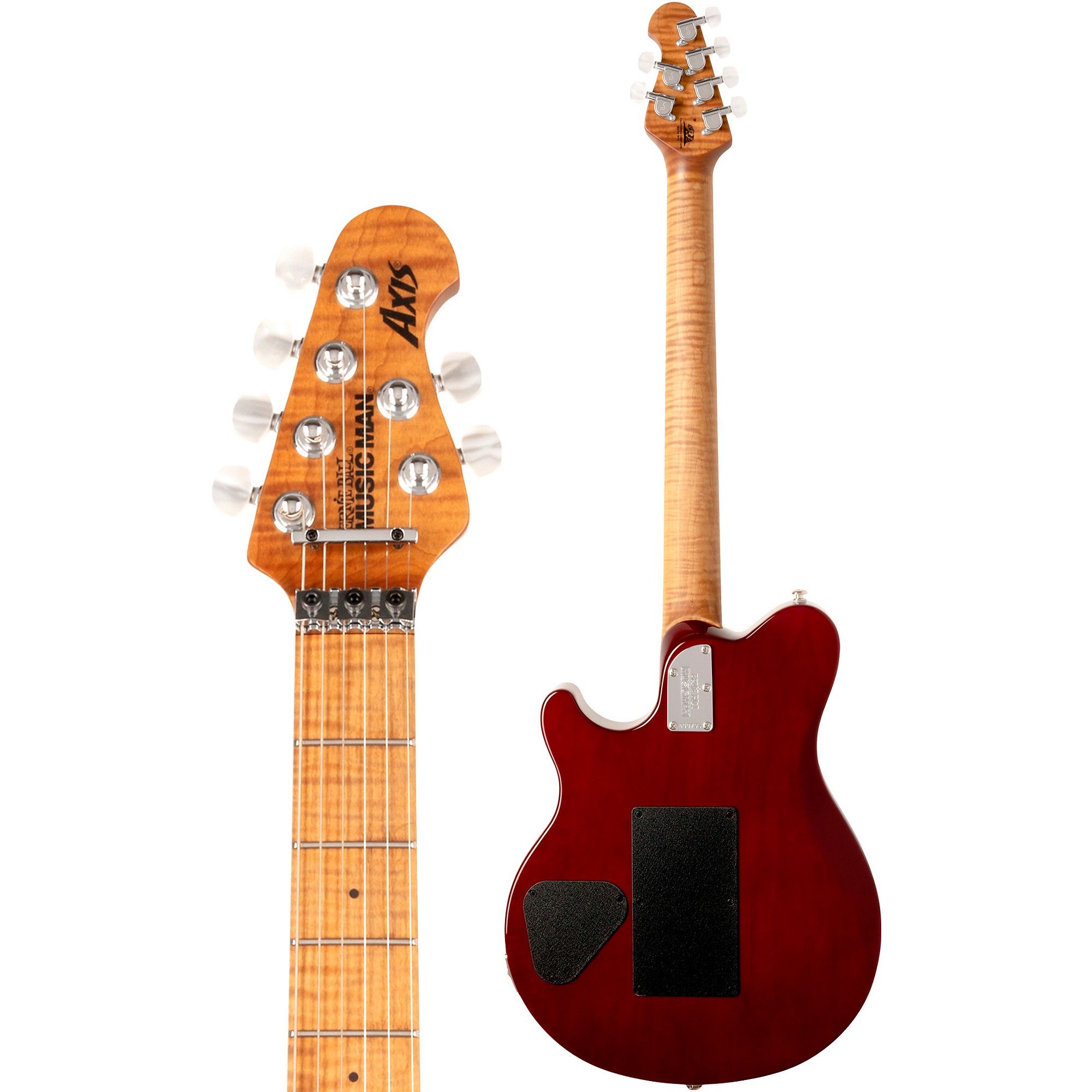 Platinum Ernie Ball Music Man Axis Quilt Top Electric Guitar