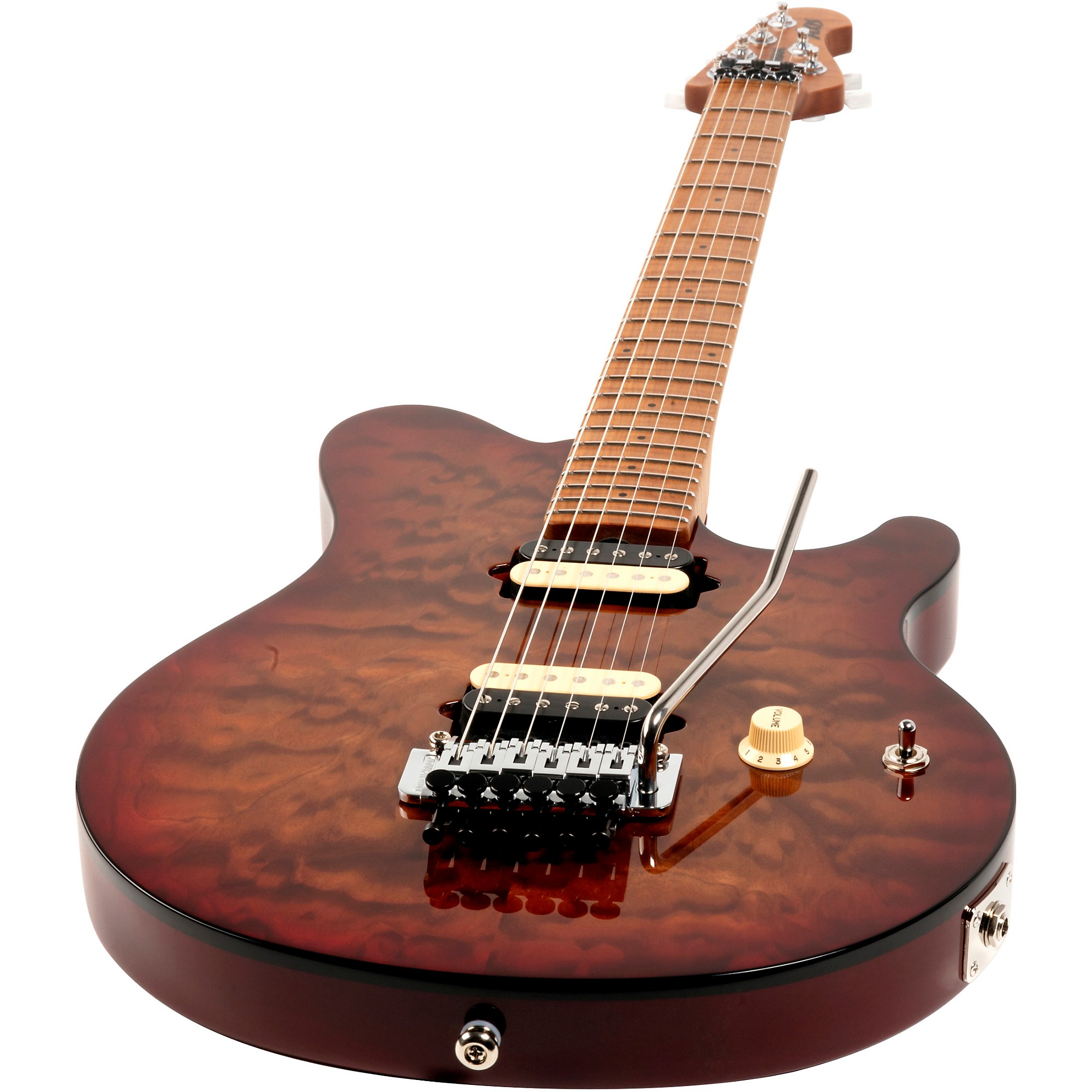 Platinum Ernie Ball Music Man Axis Quilt Top Electric Guitar