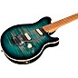 Ernie Ball Music Man Axis Flame Top Electric Guitar Yucatan Blue