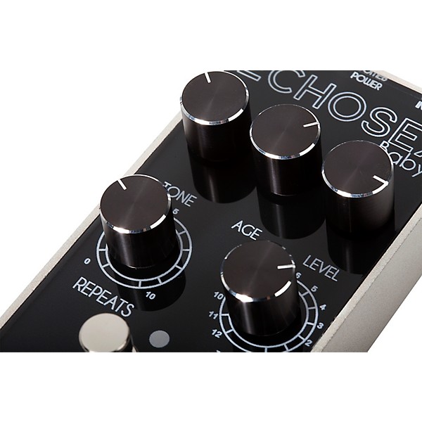 Open Box FoxGear Echosex Baby Delay Effects Pedal Black and White