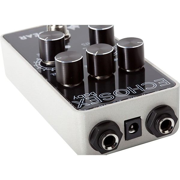 Open Box FoxGear Echosex Baby Delay Effects Pedal Black and White