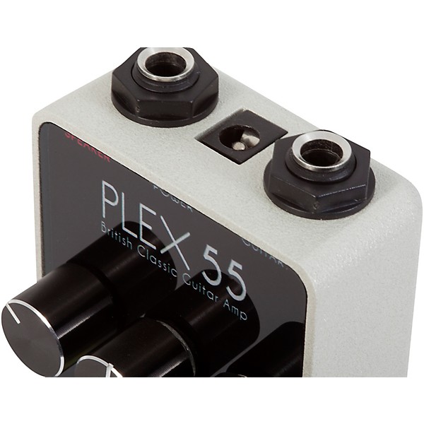 Open Box FoxGear Plex 55 Classic Britihs Tone Effects Pedal Level 2 Yellow Black and White 197881013110
