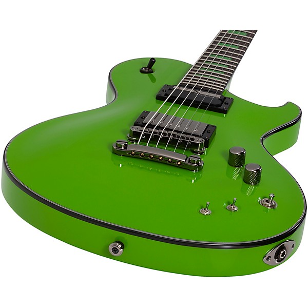 Open Box Schecter Guitar Research Kenny Hickey Solo 6 Electric Guitar Level 1 Steele Green