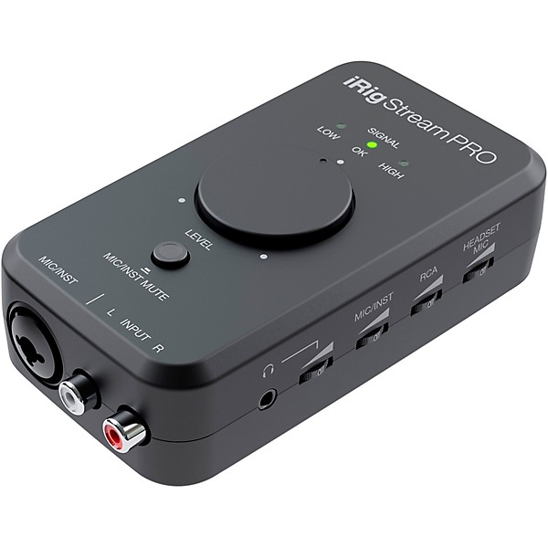  IK Multimedia iRig Stream Pro Streaming audio interface with  in-line multi-input mixer, professional quality streaming, right in the  palm of your hand. : Musical Instruments