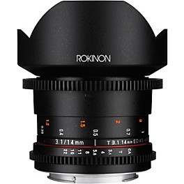 Rokinon Cine DS 14mm T3.1 Utlra Wide-Angle Cine Lens for Canon EF