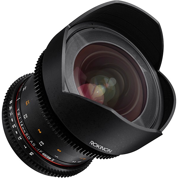 Rokinon Cine DS 14 mm T3.1 Utlra Wide Angle Cine Lens for Canon EF