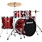 Ludwig Accent 5-Piece Drum Kit With 20" Bass Drum, Hardware and Cymbals Red Sparkle thumbnail