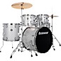 Ludwig Accent 5-Piece Drum Kit With 20" Bass Drum, Hardware and Cymbals Silver Sparkle thumbnail