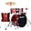 Ludwig Accent 5-Piece Drum Kit With 22... Ludwig Accent 5-Piece Drum Kit With 22" Bass Drum, Hardware and Cymbals Red Sparkle