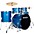 Ludwig Accent 5-Piece Drum Kit With 2... Ludwig Accent 5-Piece Drum Kit With 22" Bass Drum, Hardware and Cymbals Blue Sparkle