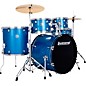 Ludwig Accent 5-Piece Drum Kit With 22" Bass Drum, Hardware and Cymbals Blue Sparkle thumbnail