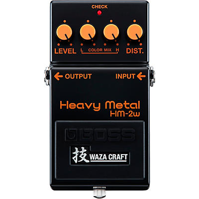 Boss Hm-2W Heavy Metal Waza Craft Distortion Effects Pedal Black for sale
