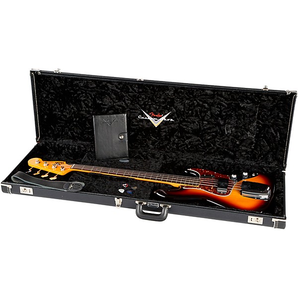 Fender Custom Shop 60 Jazz Bass NOS Electric Guitar 3-Tone Sunburst