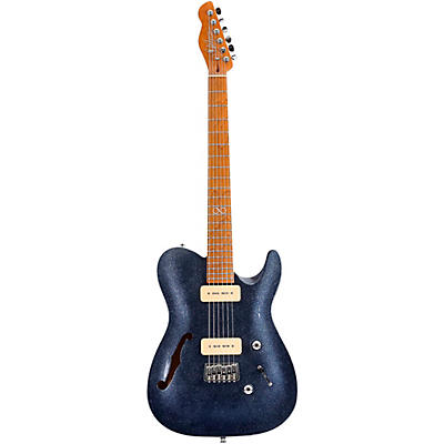 Chapman Ml3 Semi Hollow Pro Traditional Electric Guitar Atlantic Blue Sparkle Gloss for sale