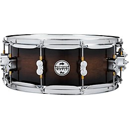 PDP by DW Concept Series Maple Exotic Snare Drum 14 x 5.5 in. Walnut to Charcoal Burst