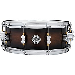 PDP by DW Concept Series Maple Exot... PDP by DW Concept Series Maple Exotic Snare Drum 14 x 5.5 in. Walnut to Charcoal Burst