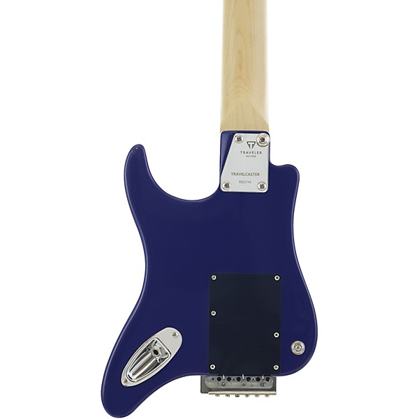Traveler Guitar Travelcaster Deluxe Electric Guitar Indigo Blue Maple