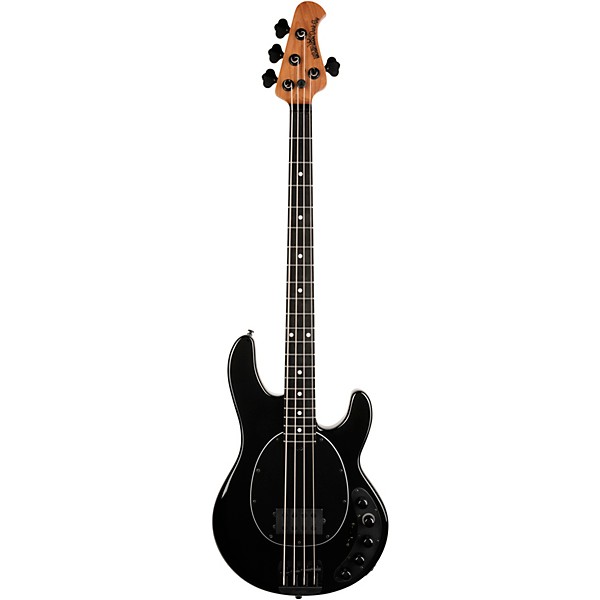 Ernie Ball Music Man DarkRay 4-String Electric Bass Guitar Obsidian Black