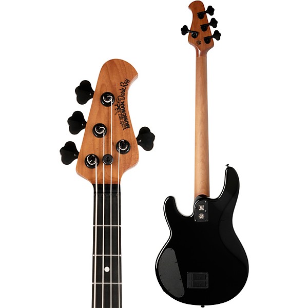 Ernie Ball Music Man DarkRay 4-String Electric Bass Guitar Obsidian Black