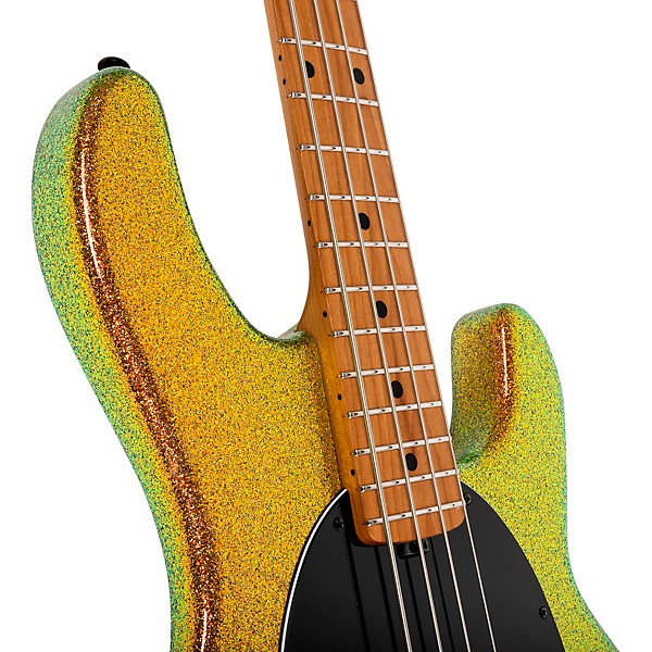 Ernie Ball Music Man DarkRay 4-String Electric Bass Guitar Gold Bar