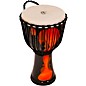 X8 Drums Lava Lamp Djembe, 10" Orange Multi Fade