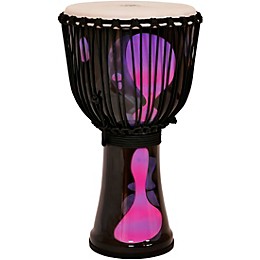 X8 Drums Lava Lamp Djembe, 10" Purple Multi Fade
