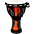 X8 Drums Lava Lamp Djembe, 7" Orange Multi Fade X8 Drums Lava Lamp Djembe, 7" Orange Multi Fade