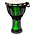 X8 Drums Lava Lamp Djembe, 7" Orange Multi Fade X8 Drums Lava Lamp Djembe, 7" Dark Green Multi Fade