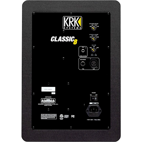 KRK Classic 8 G3 8" Powered Studio Monitor (Each) Black
