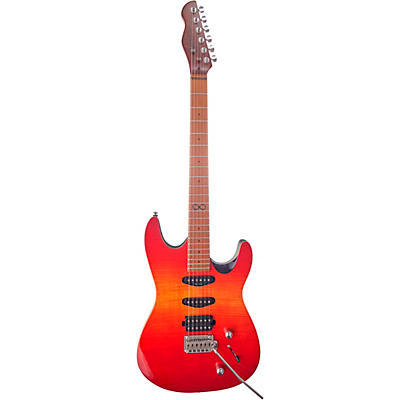 Chapman Ml1 Hybrid Electric Guitar Cali Sunset Red Gloss for sale
