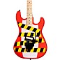 Kramer Baretta "Danger Zone" Custom Graphic Electric Guitar Warning Tape on White Red thumbnail