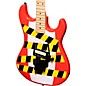 Kramer Baretta "Danger Zone" Custom Graphic Electric Guitar Warning Tape on White Red