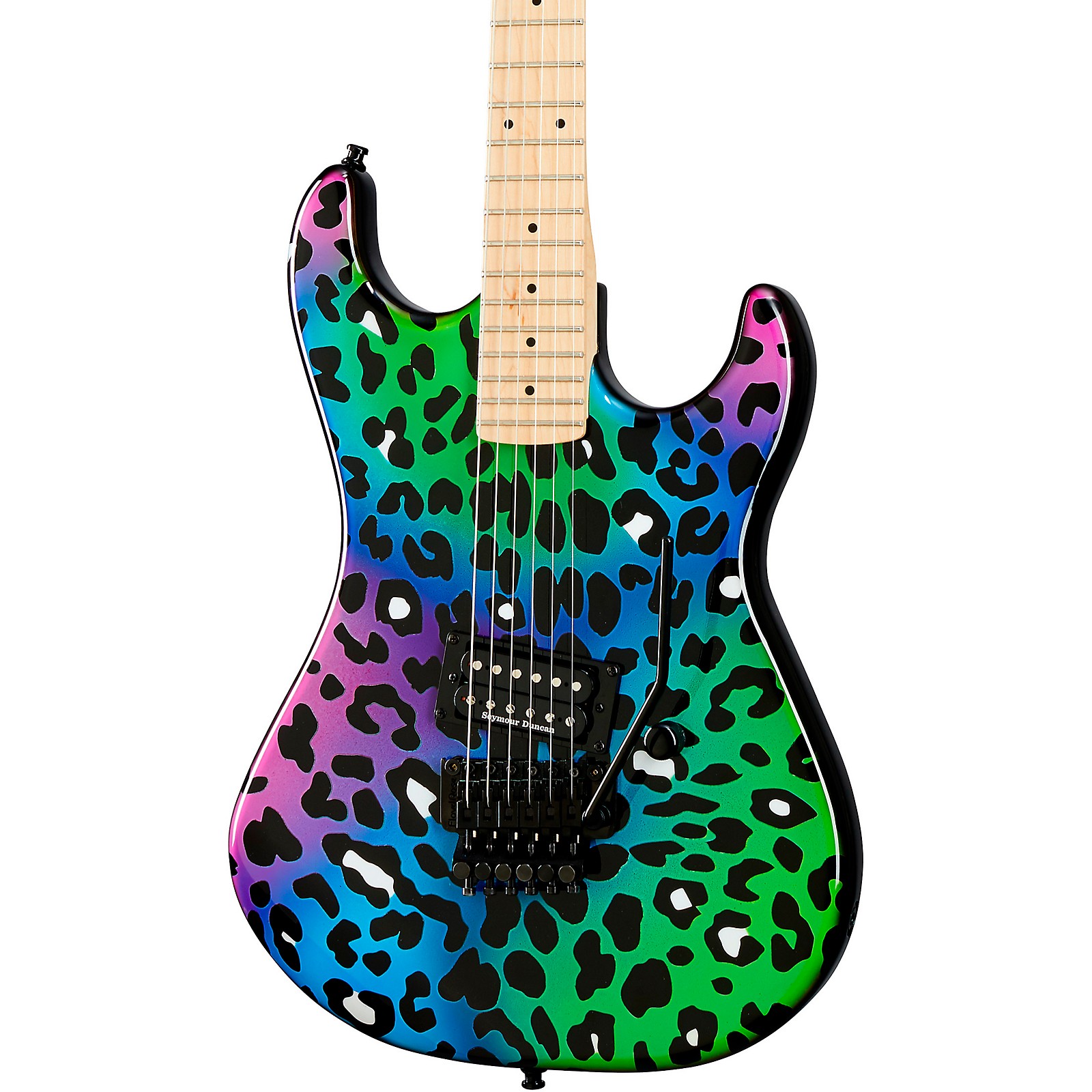 Kramer Baretta "Feral Cat" Custom Graphic Electric Guitar Rainbow