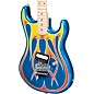 Kramer Baretta "Hot Rod" Custom Graphic Electric Guitar Blue Sparkle with Flames