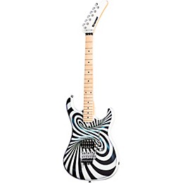 Kramer The 84 "Illusionist" Custom Graphic Electric Guitar 3D Black White Swirl