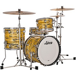 Ludwig Classic Maple 3-Piece Jazzette Shell Pack With 18" Bass Drum Lemon Oyster