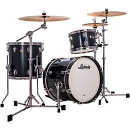 Ludwig Classic Maple 3-Piece Jazzette Shell Pack With 18" Bass Drum Hybrid Black Sparkle