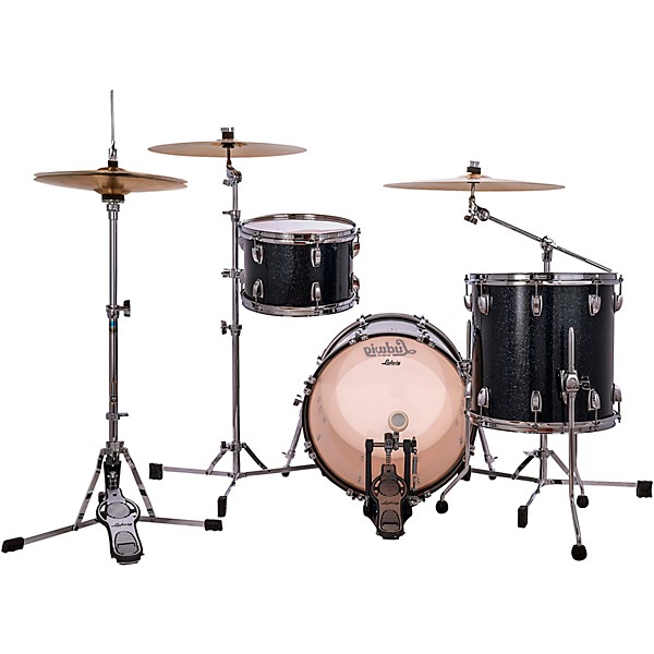 Ludwig Classic Maple 3-Piece Jazzette Shell Pack With 18" Bass Drum Hybrid Black Sparkle