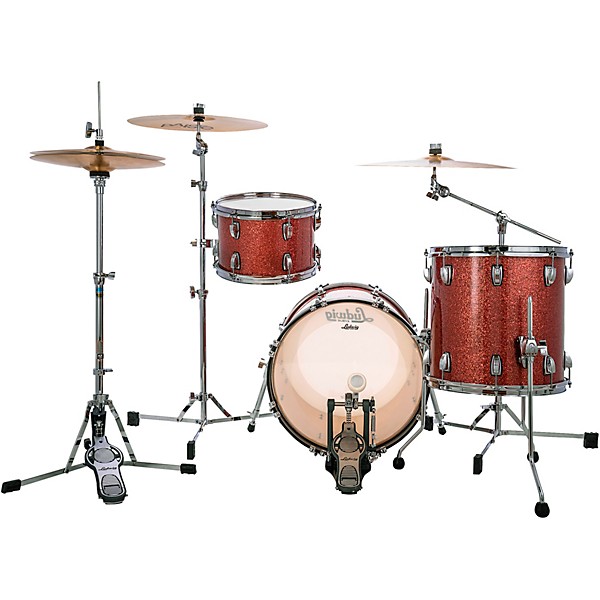 Ludwig Classic Maple 3-Piece Jazzette Shell Pack With 18" Bass Drum Hybrid Copper Sparkle