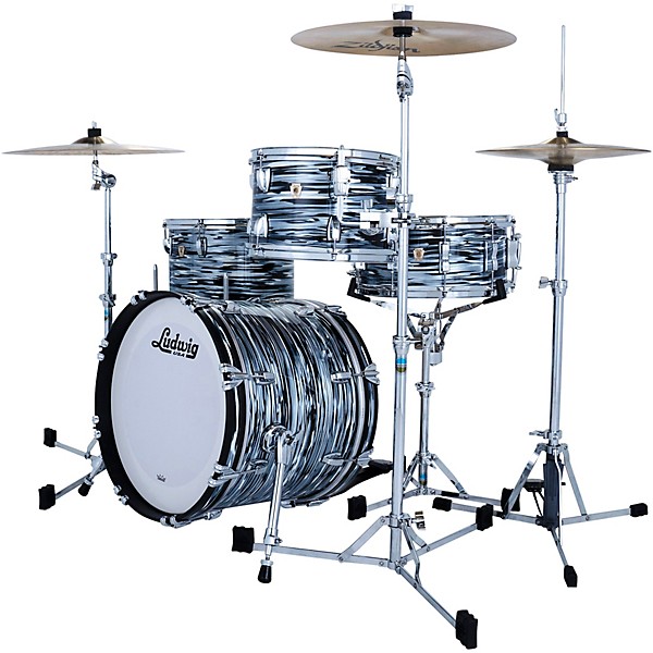 Ludwig Classic Maple Jazzette 3-Piece Drum Shell Pack - Black Oyster