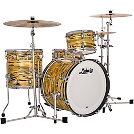 Ludwig Classic Maple 3-Piece Downbeat She... Ludwig Classic Maple 3-Piece Downbeat Shell Pack With 20" Bass Drum Lemon Oyster