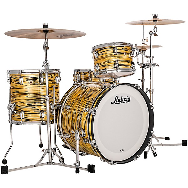 Ludwig Classic Maple 3-Piece Downbeat Shell Pack with 20 Bass Drum Citrus Mod