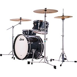 Ludwig Classic Maple 3-Piece Downbeat Shell Pack With 20" Bass Drum Hybrid Black Sparkle