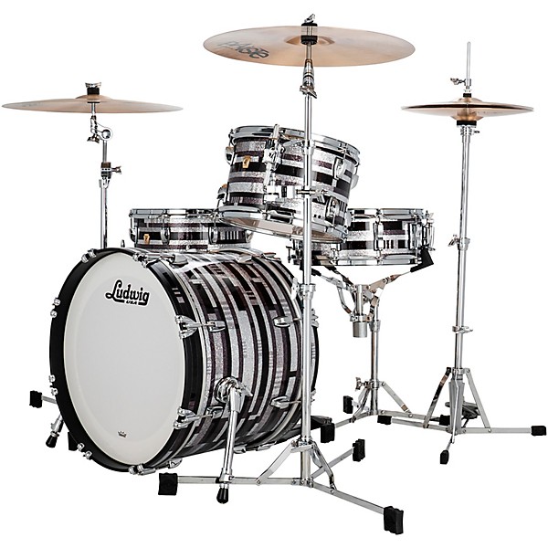 Ludwig Classic Maple 3-Piece Downbeat Shell Pack With 20" Bass Drum Digital Sparkle