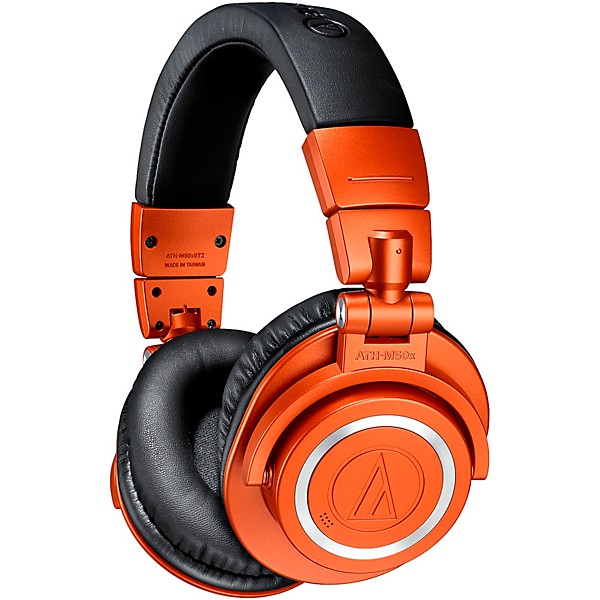 Open Box Audio-Technica ATH-M50XBT2MO Bluetooth Closed-Back Headphones Limited Edition Metallic Orange Level 1