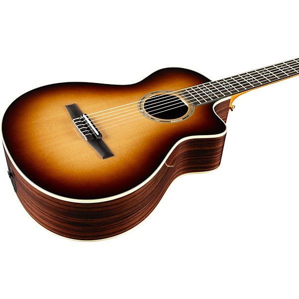 Taylor Special Edition 412ce-NR Rosewood Nylon Grand Concert Acoustic-Electric Guitar Shaded Edge Burst